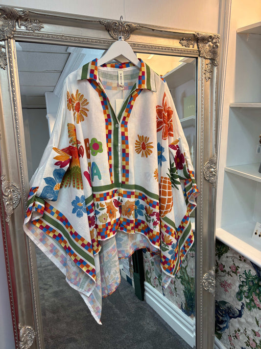 Bonita Embroidered Shirt | One Size 8-16/18