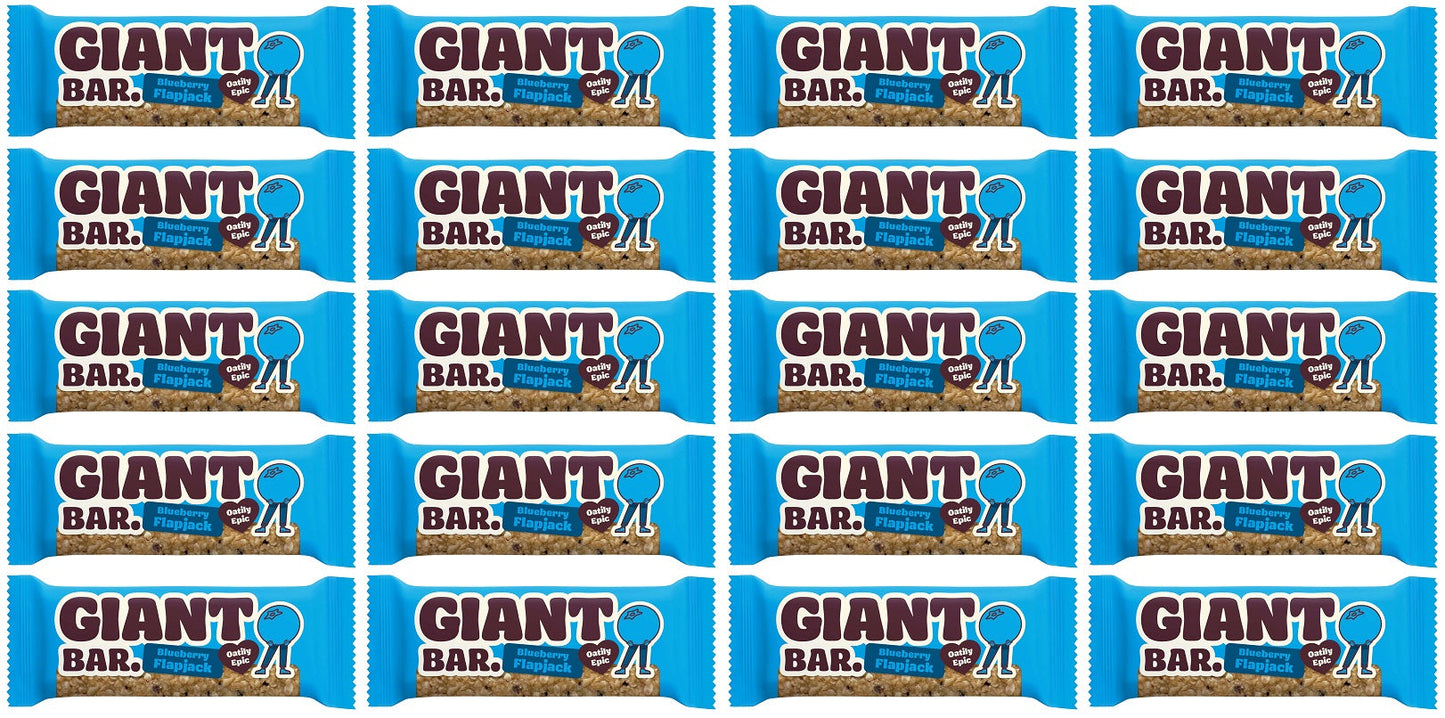 20 x Ma Baker Giant BarBlueberry Flapjack - 90g