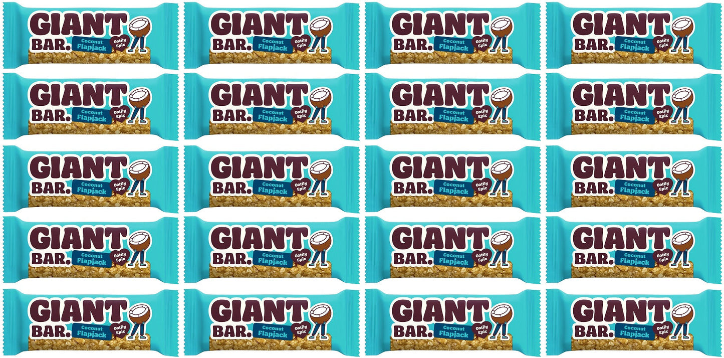 20 x Ma Baker Giant Bar Coconut Flapjack - 90g