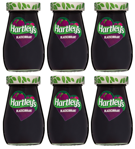6 x Hartleys Best Blackcurrant Jam - 340G