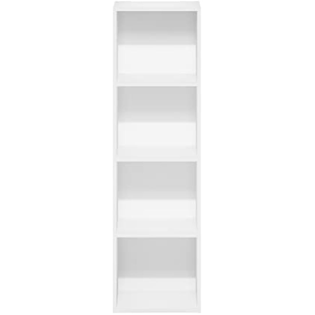 Furinno Pasir 4-Tier Open Shelf Bookcase, White