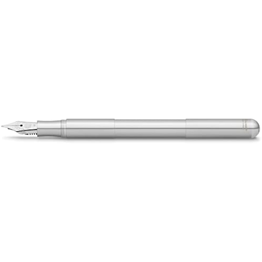 Kaweco SUPRA Fountain Pen Stainless Steel I Exclusive Fountain Pen for Ink Cartridges Including Retro Metal Box I Fountain Pen 16.5 cm I Nib: F (Fine)
