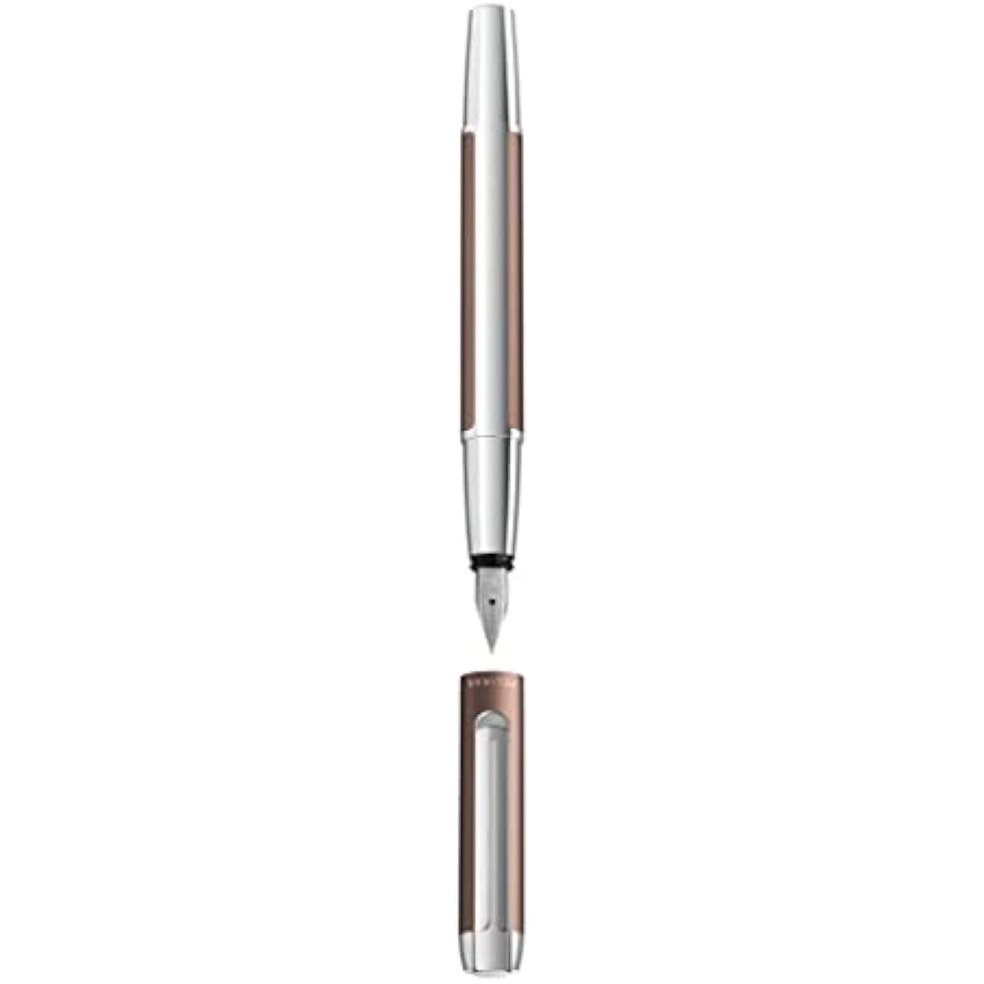 Pelikan 817226 Pura Fountain Pen Mocha M Nib 1 Piece Including Large Cartridge Gemstone Ink® Sapphire