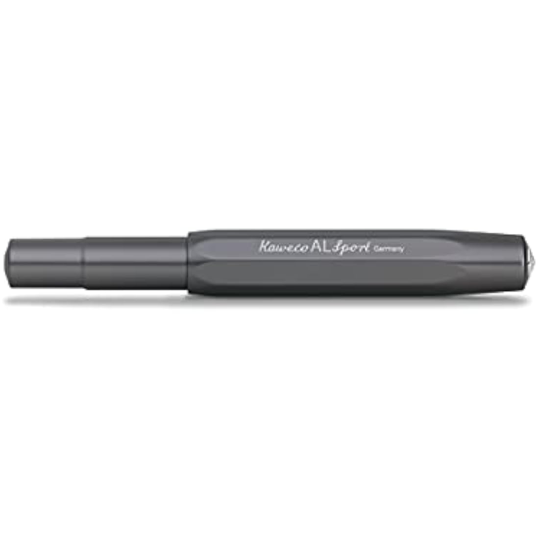 Kaweco AL SPORT Fountain Pen Anthracite I Premium Fountain Pen for Ink Cartridges I Exclusive Fountain Pen 13 cm I Nib: M (Medium)