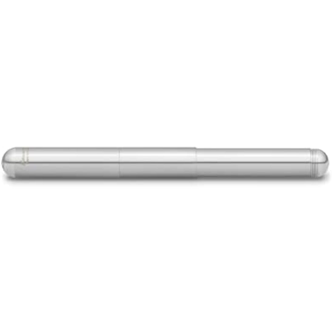 Kaweco SUPRA Fountain Pen Stainless Steel I Exclusive Fountain Pen for Ink Cartridges Including Retro Metal Box I Fountain Pen 16.5 cm I Nib: F (Fine)