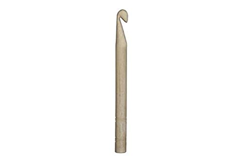 KnitPro KP35708 12 mm Basix Single Ended Crochet Hook, Birch , Beige