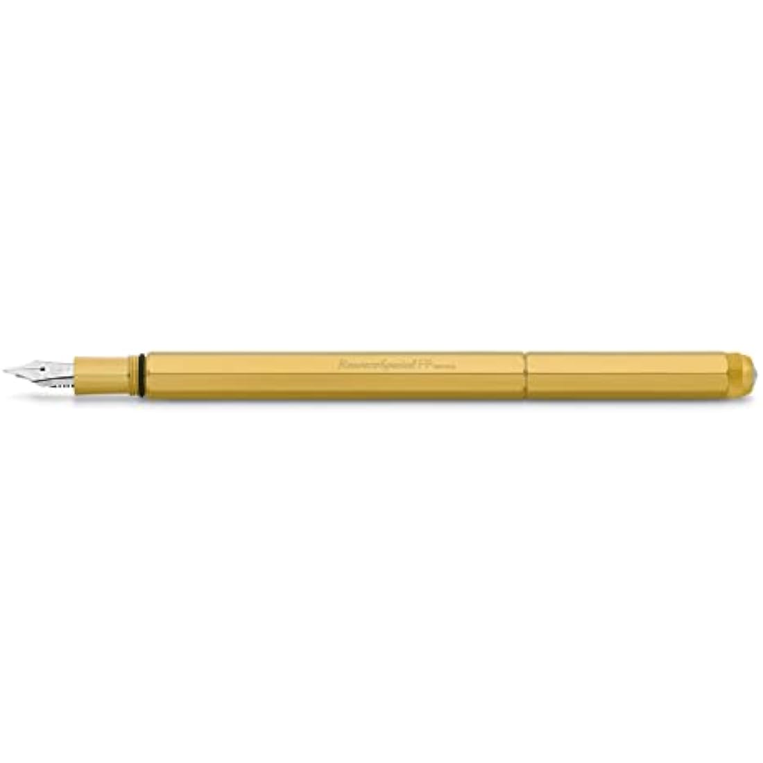 Kaweco SPECIAL Fountain Pen Brass I Premium Brass Fountain Pen for Ink Cartridges I Exclusive Fountain Pen 17 cm I Nib: F (Fine)