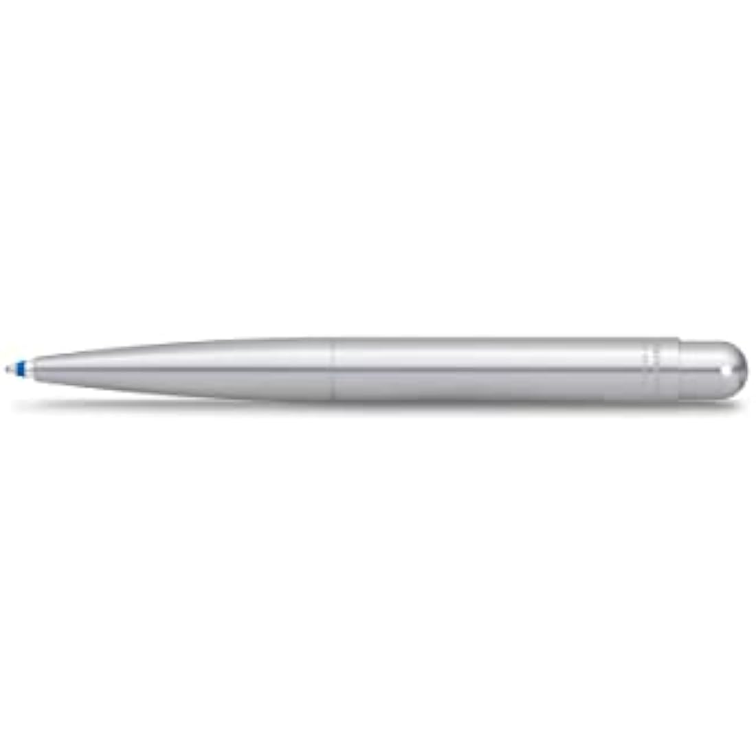 Kaweco LILIPUT Ball Pen Silver I Retractable Ballpoint Pen with Standard D1 Refills in a Tin Box I Metal Ball Pen 9.8 cm