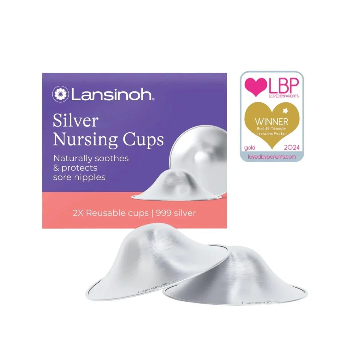 Lansinoh Silver Nursing Cups Pack of 2