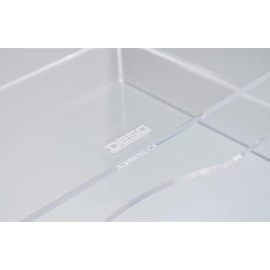 Desq Acrylic Monitor Stand Height 120 mm Letter Tray Dutch Design Transparent