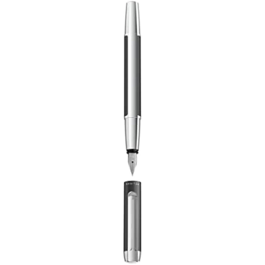 Pelikan Pura 817134 Fountain Pen Anthracite M Nib 1 Piece Including Large Cartridge Gemstone Ink® Sapphire