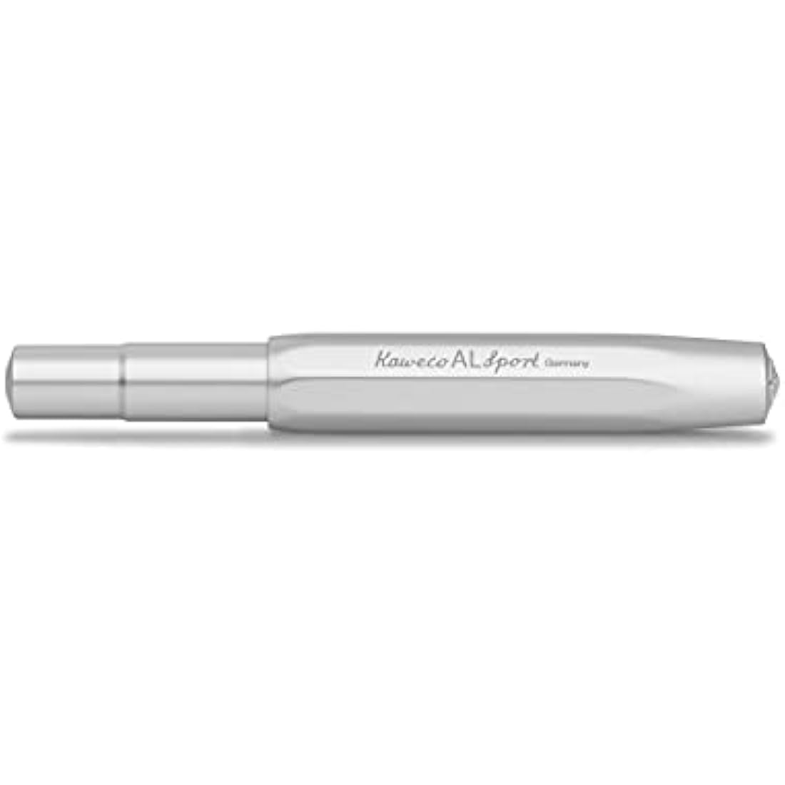 Kaweco AL SPORT Fountain Pen Silver I Premium Fountain Pen for Ink Cartridges I Exclusive Fountain Pen 13 cm I Nib: M (Medium)