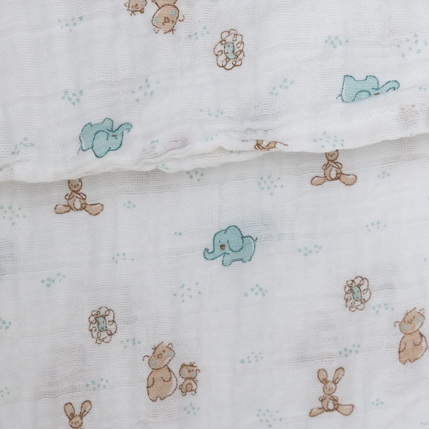 Little Dreams Girl Muslin Blanket - White