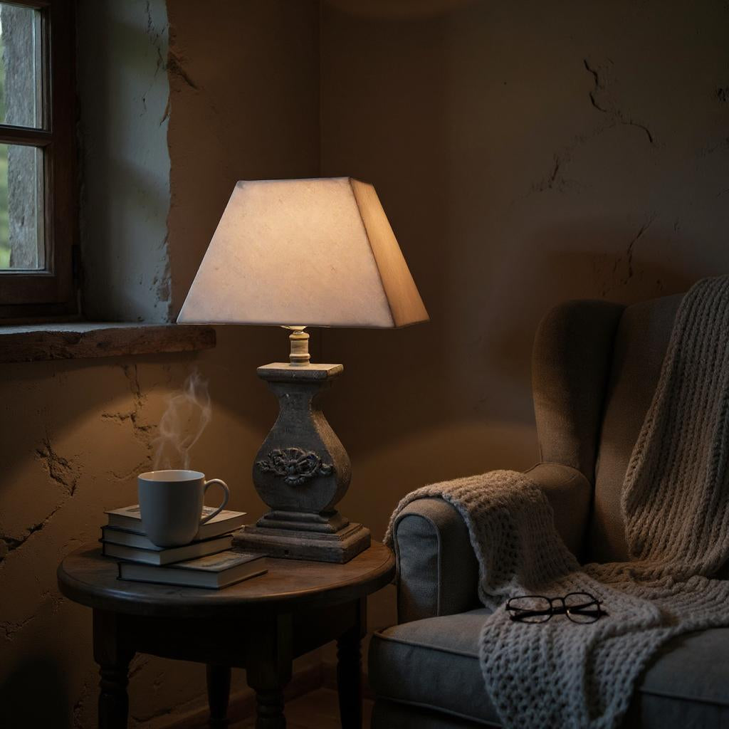 43CM LAMP AND SHADE