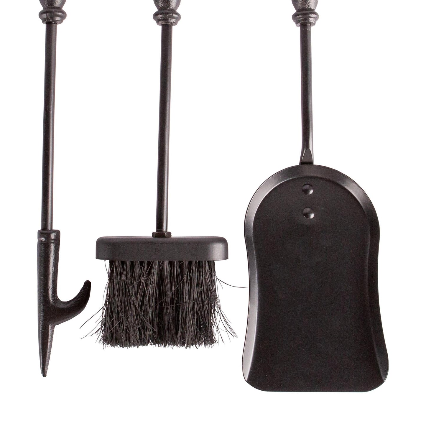 4pc Black 'Arundel' Fireside Companion Set