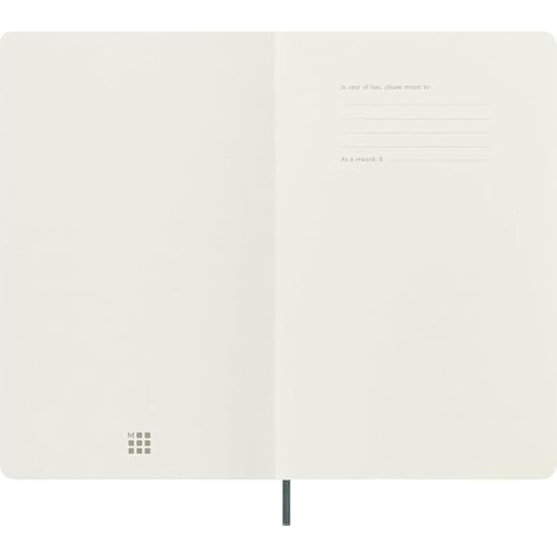 Moleskine Precious & Ethical Notebook, with Gift Box, Vegan Soft Cover Python-Effect, Elastic Closure, Large Format 13x21 cm, Colour Green