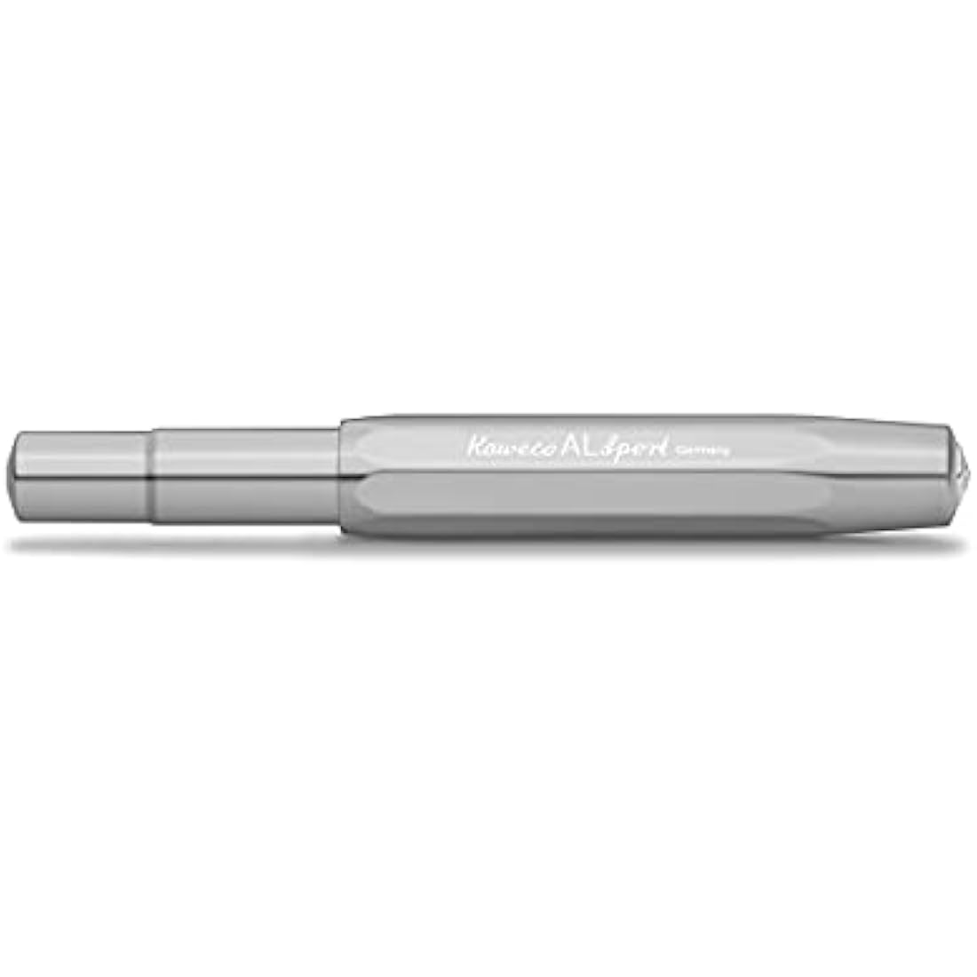 Kaweco AL SPORT Gel/Ballpoint Pen Raw I Pen Including 0.7 mm Rollerball Pen Refill in Classic Design with Ceramic Ball I Premium Aluminium Gel Roller 13 cm
