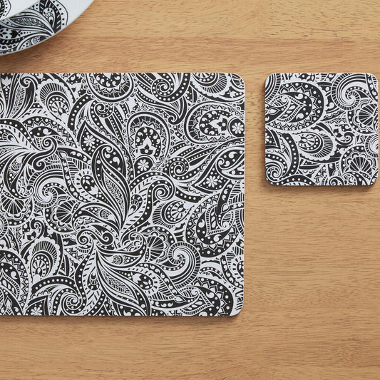 Set of 4 Cork Placemats | Paisley