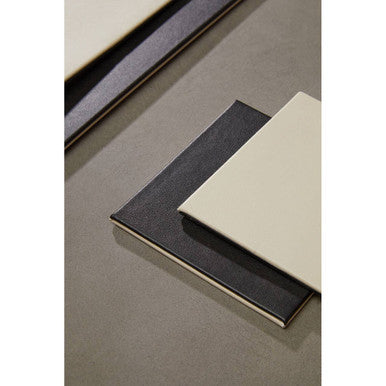 Geome Reversible Black and Cream Placemat and Coaster