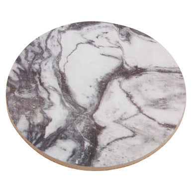 6 Piece Marble Effect Assorted Cork Coasters | Mimo