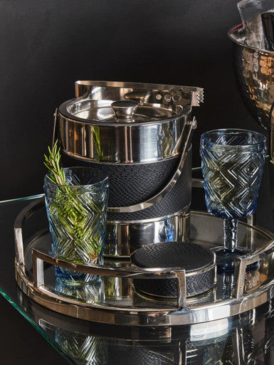Set of Four Black Coasters | Mixology
