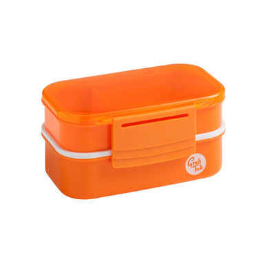 Orange 2 Tier Lunch Box | Grub Tub