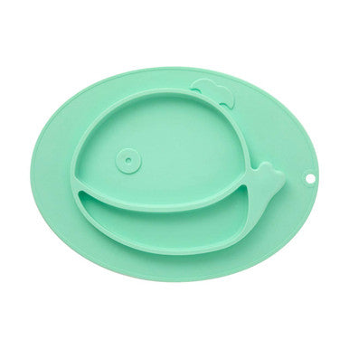 Kai Silicone Divided Food Plate in Whale Shape