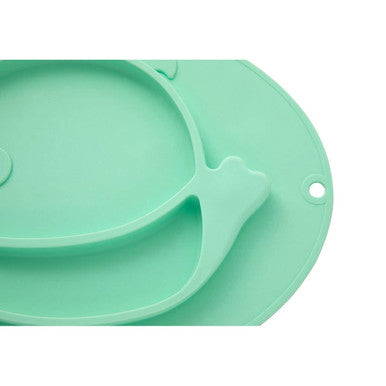 Kai Silicone Divided Food Plate in Whale Shape