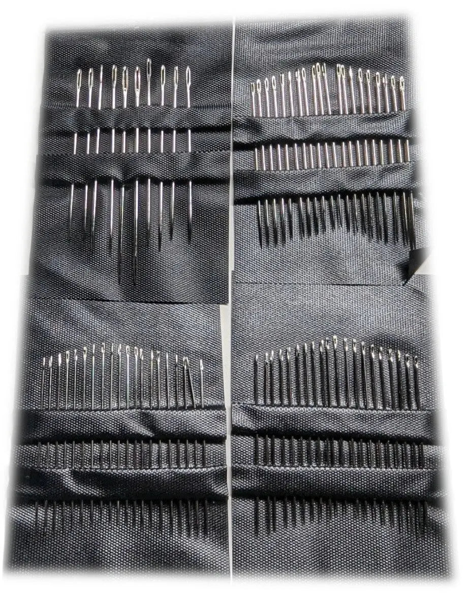 Sewing Needles Assorted Sizes Hand Easy Thread Small and Large Eye 70 Pack