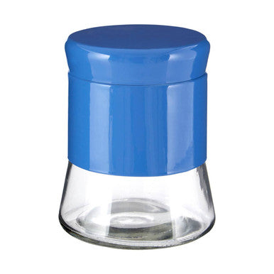 Blue Steel Wrap Glass Storage Jar 800ml | Luca
