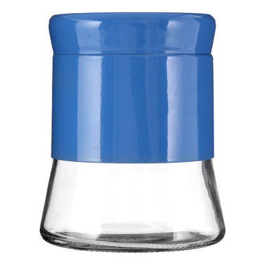 Blue Steel Wrap Glass Storage Jar 800ml | Luca