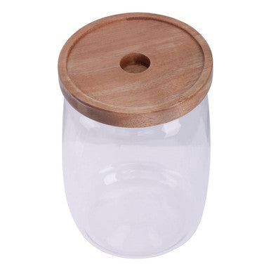 Tromso Glass Storage Jar with Acacia Lid 1260 ml
