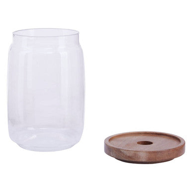Tromso Glass Storage Jar with Acacia Lid 1260 ml
