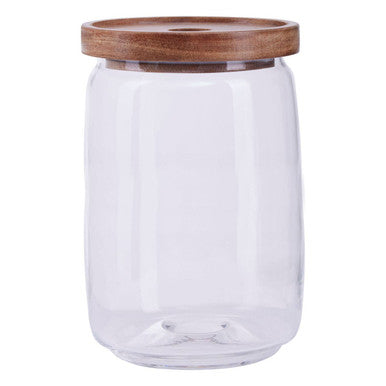 Tromso Glass Storage Jar with Acacia Lid 1260 ml