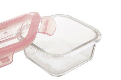 Freska 320Ml Square Glass Container