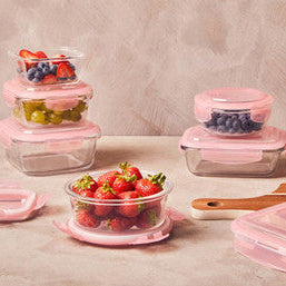 620Ml Round Glass Container | Freska