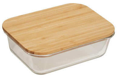Glass Container with Bamboo Lid 1040ml | Freska