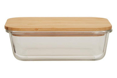Glass Container with Bamboo Lid 1040ml | Freska