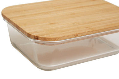 Glass Container with Bamboo Lid 1040ml | Freska