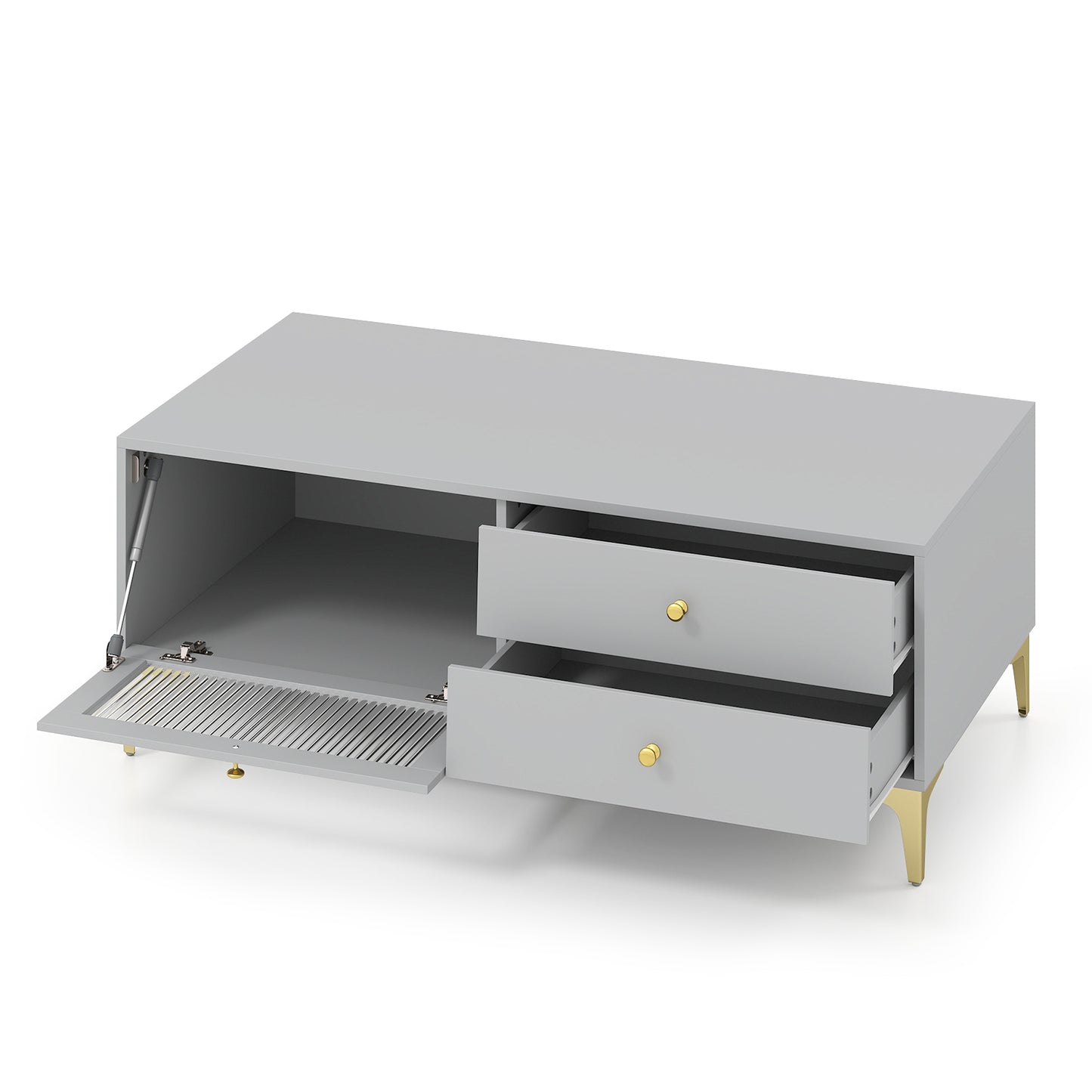 120 cm TV Stand with Compartment for 55-Inch TV-Grey