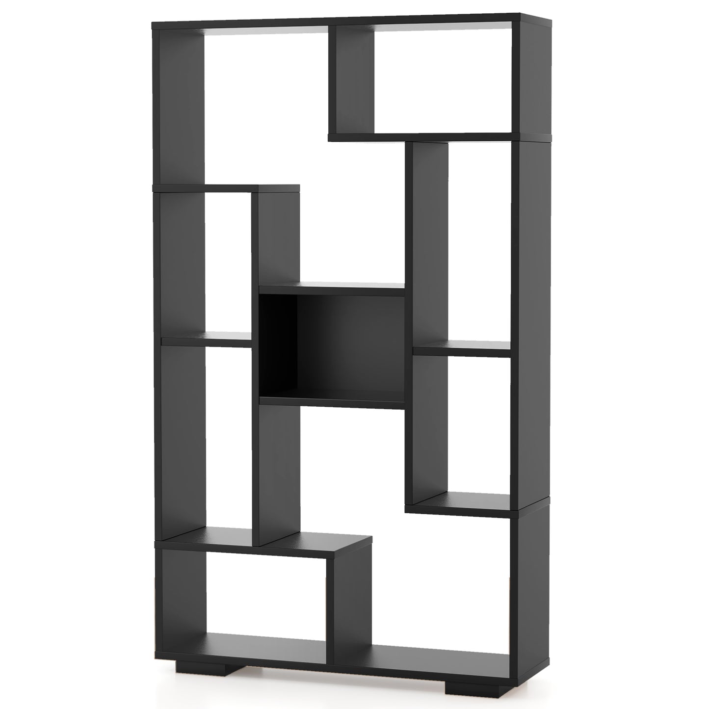 120cm Tall Bookshelf with Anti-tipping Kits for Home Office-White