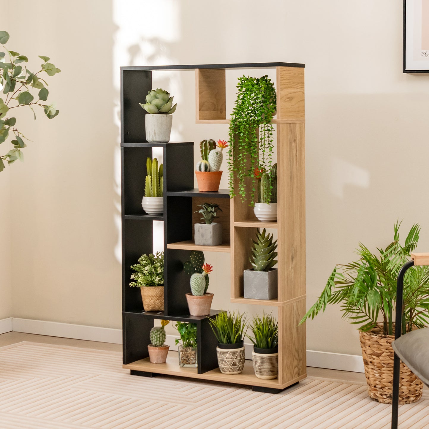 120cm Tall Bookshelf with Anti-tipping Kits for Home Office-White