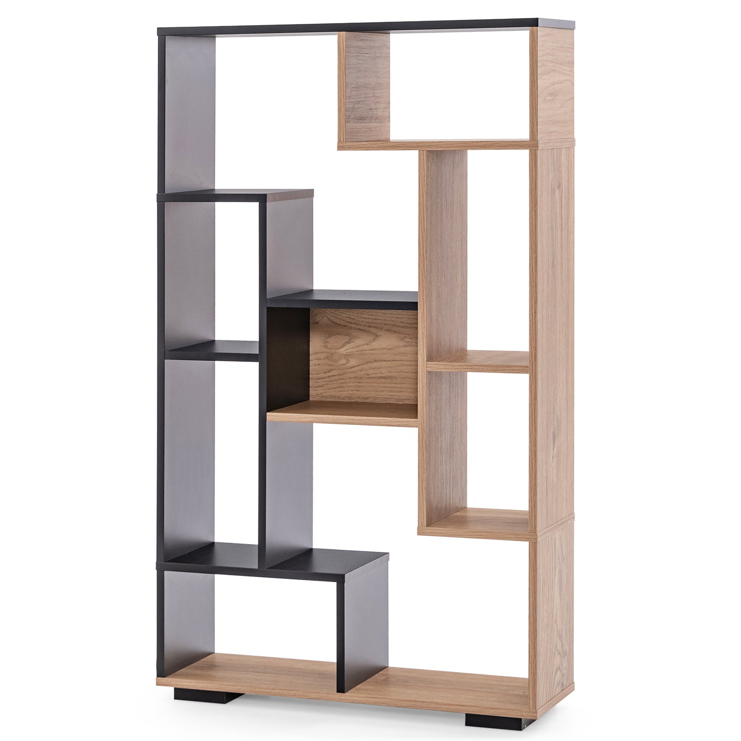 120cm Tall Bookshelf with Anti-tipping Kits for Home Office-White