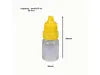 Plastic Dropper Bottles 5ml Empty Squeezable Dropper Bottle with Cap Yellow 50pc