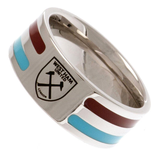 West Ham United FC Large Colour Stripe Ring