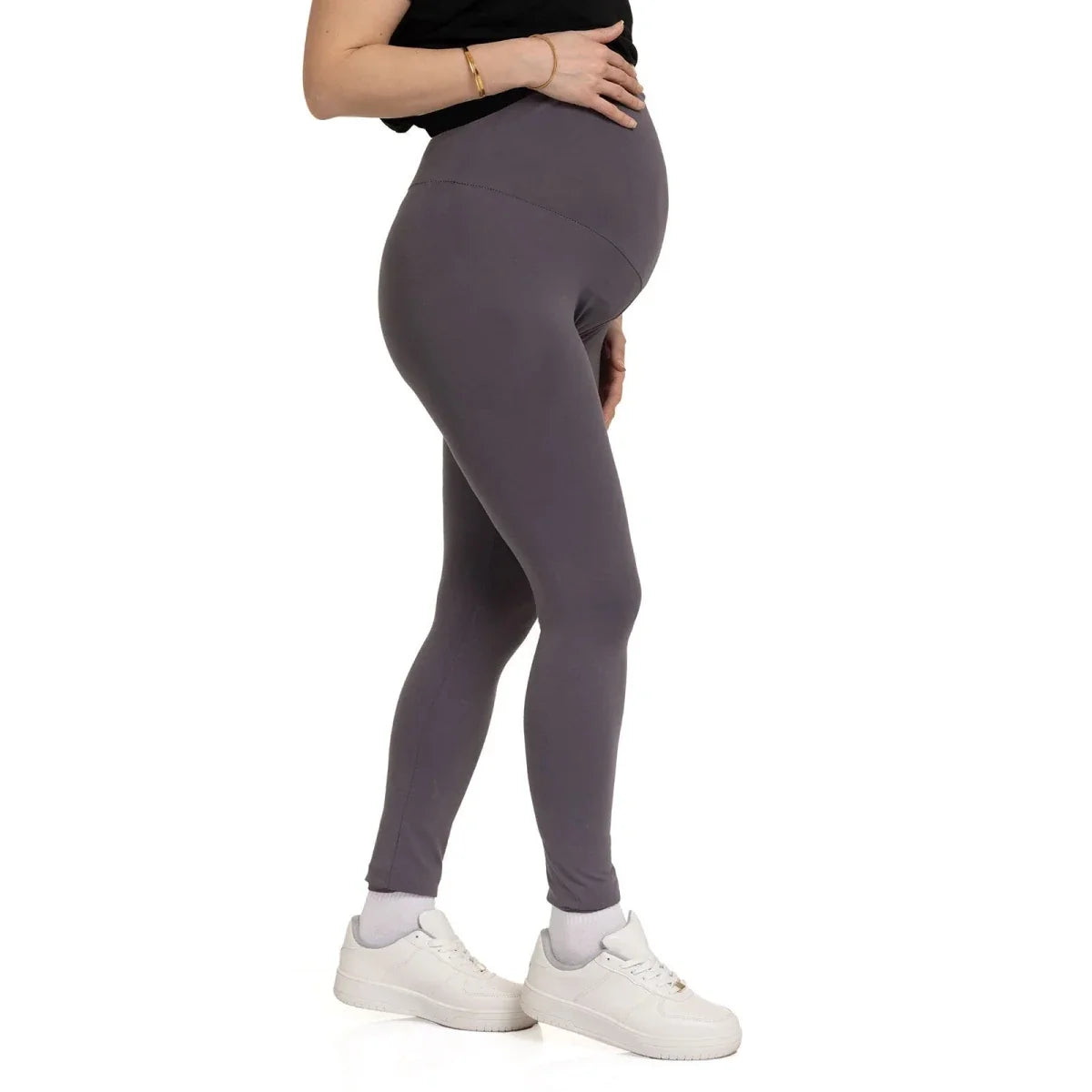 Baby Mom Mom Maternity Leggings - Anthracite