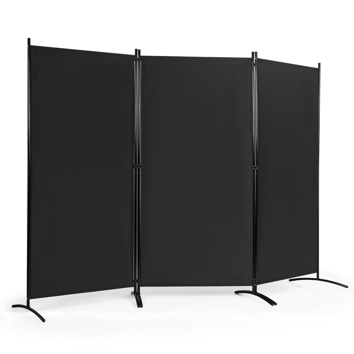 3 Panel Folding Room Divider-Beige