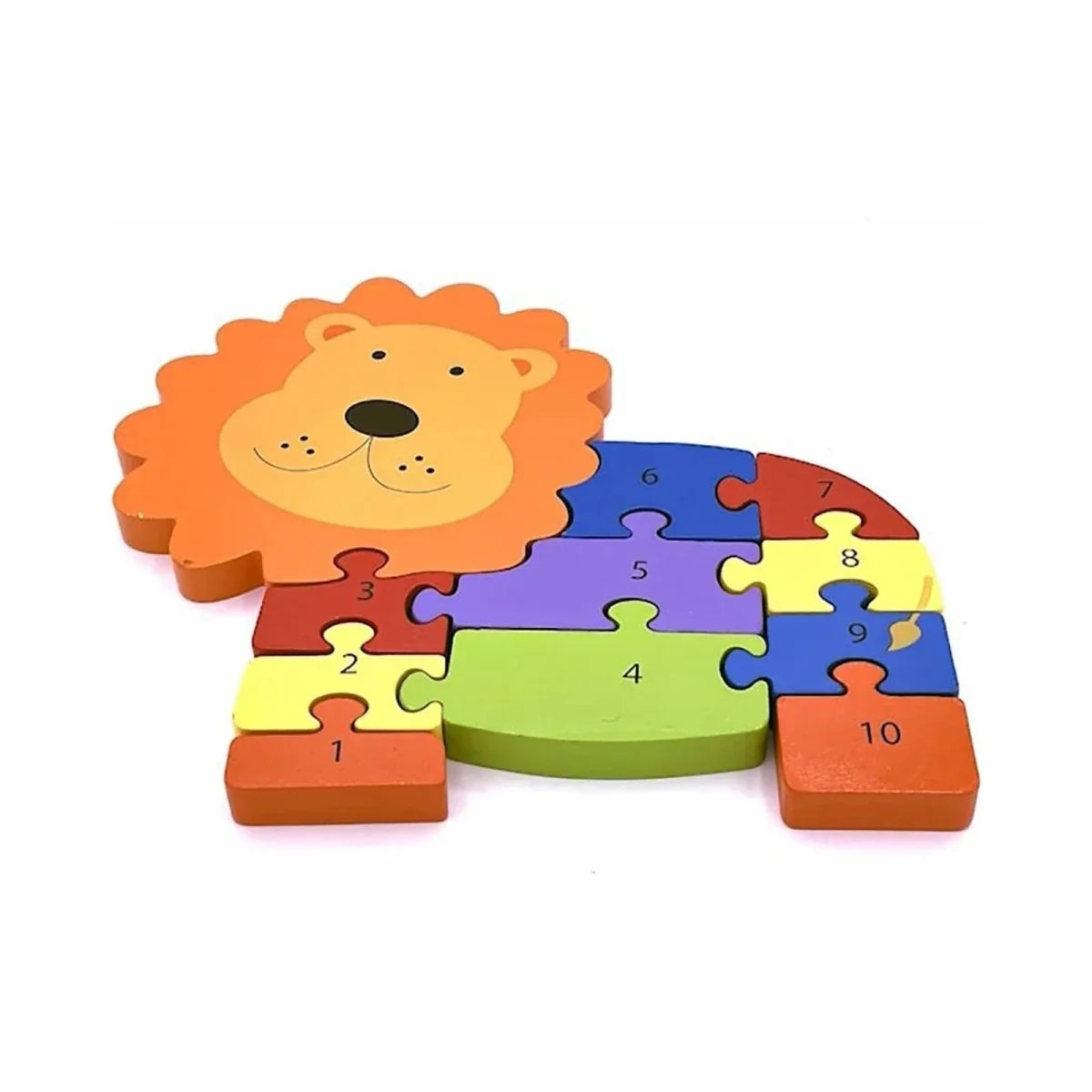 Orange Tree Toys Lion Number Puzzle