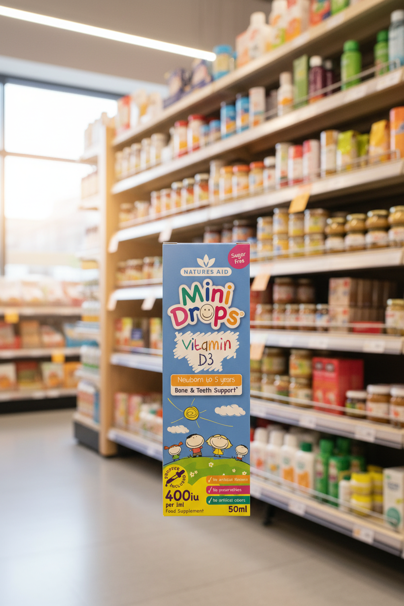 Natures Aid Mini Drops Vitamin D3 - 50ml