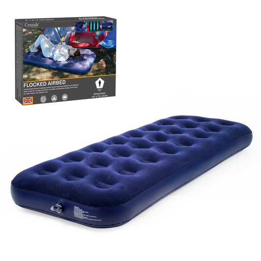 Crystals Single/Double Inflatable Air Mattress Blow Up Bed Airbed